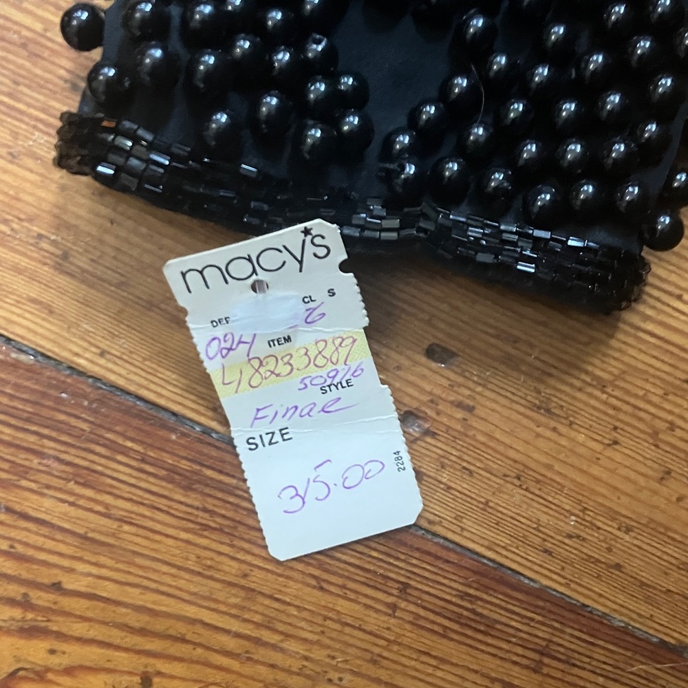 NWT Vintage Macys Beaded Dress